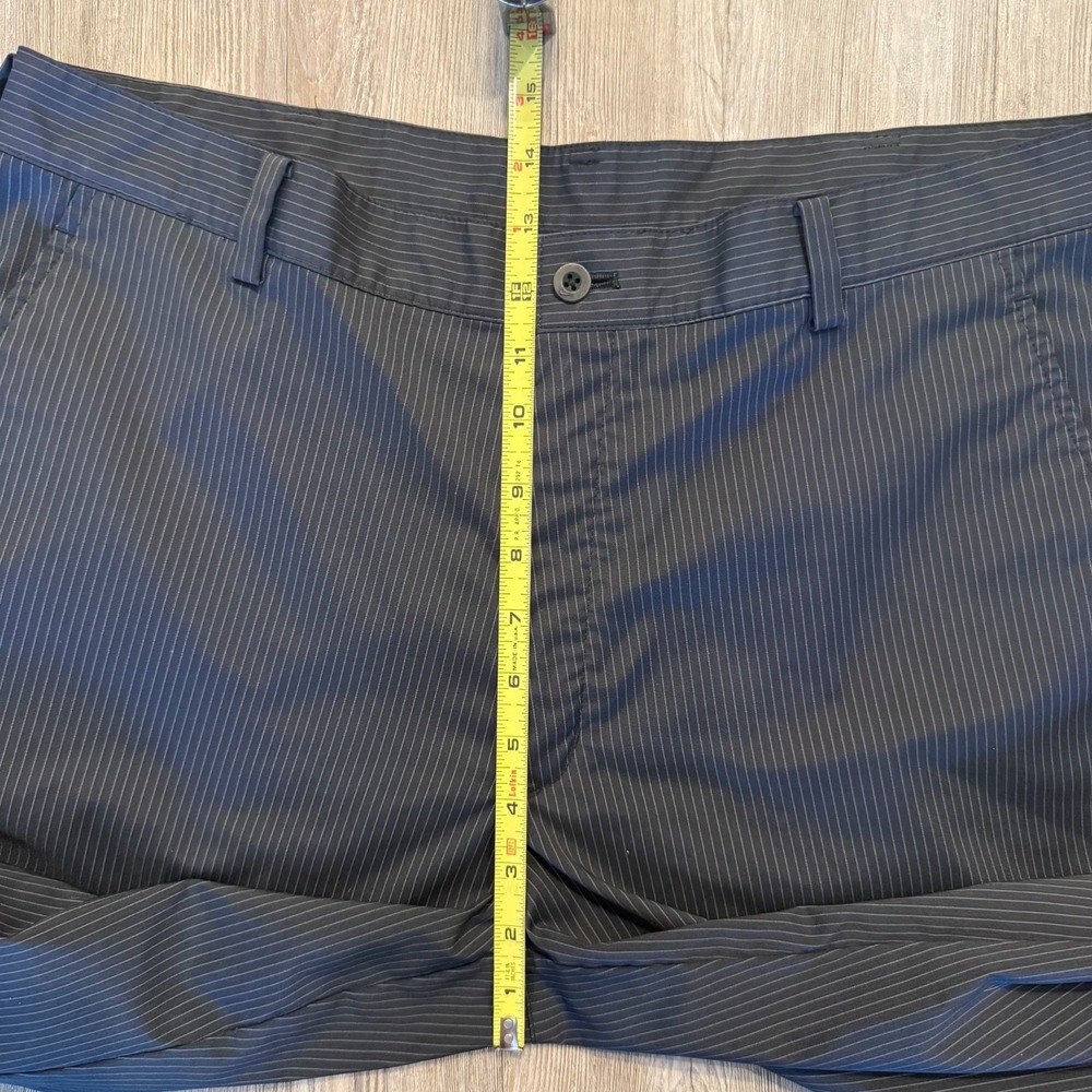 Nike Mens 36/34 Dri Fit Golf Pants Pinstripe Black - Picture 8 of 11